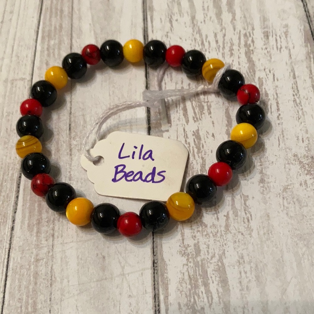 Multi colored beads
